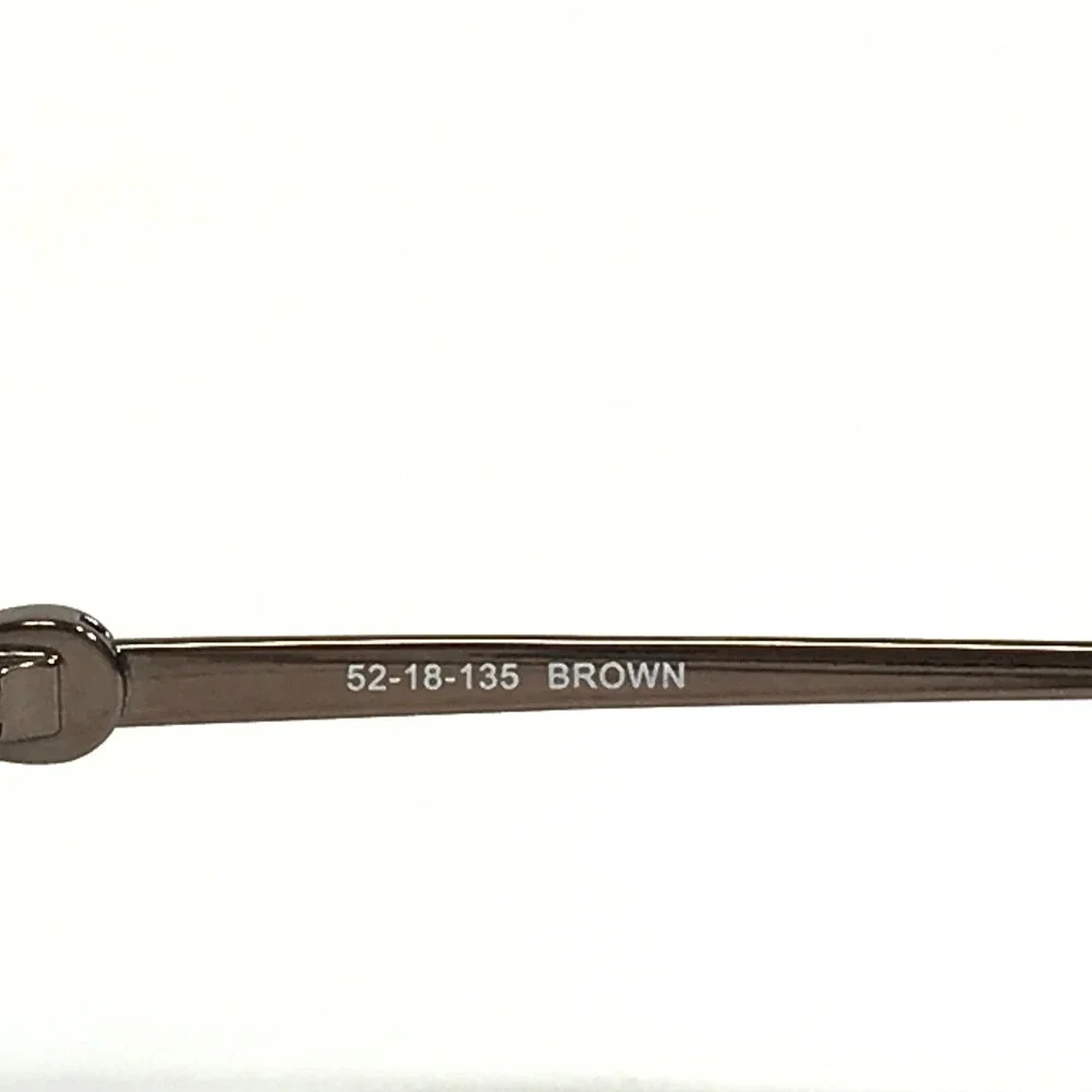 Bulova Eyeglasses Frames ASHBURN BROWN Rectangular Half Rim 52-18-135
